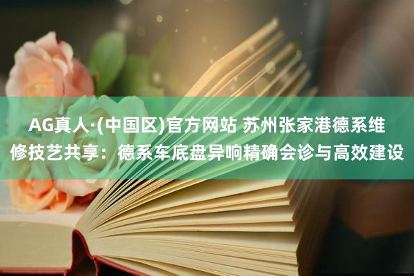 AG真人·(中国区)官方网站 苏州张家港德系维修技艺共享:德系车底盘异响精确会诊与高效建设