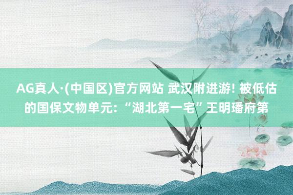 AG真人·(中国区)官方网站 武汉附进游! 被低估的国保文物单元: “湖北第一宅”王明璠府第