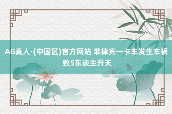 AG真人·(中国区)官方网站 菲律宾一卡车发生车祸 致5东谈主升天