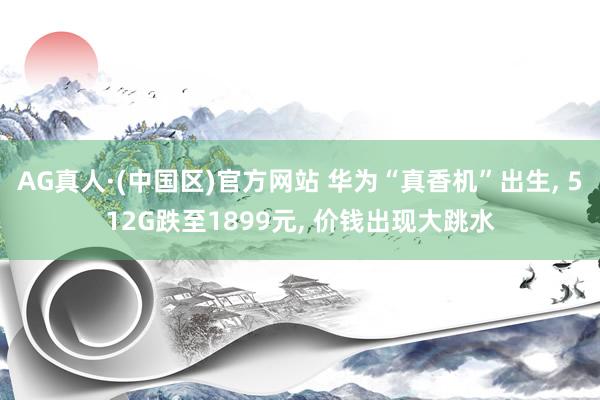 AG真人·(中国区)官方网站 华为“真香机”出生, 512G跌至1899元, 价钱出现大跳水